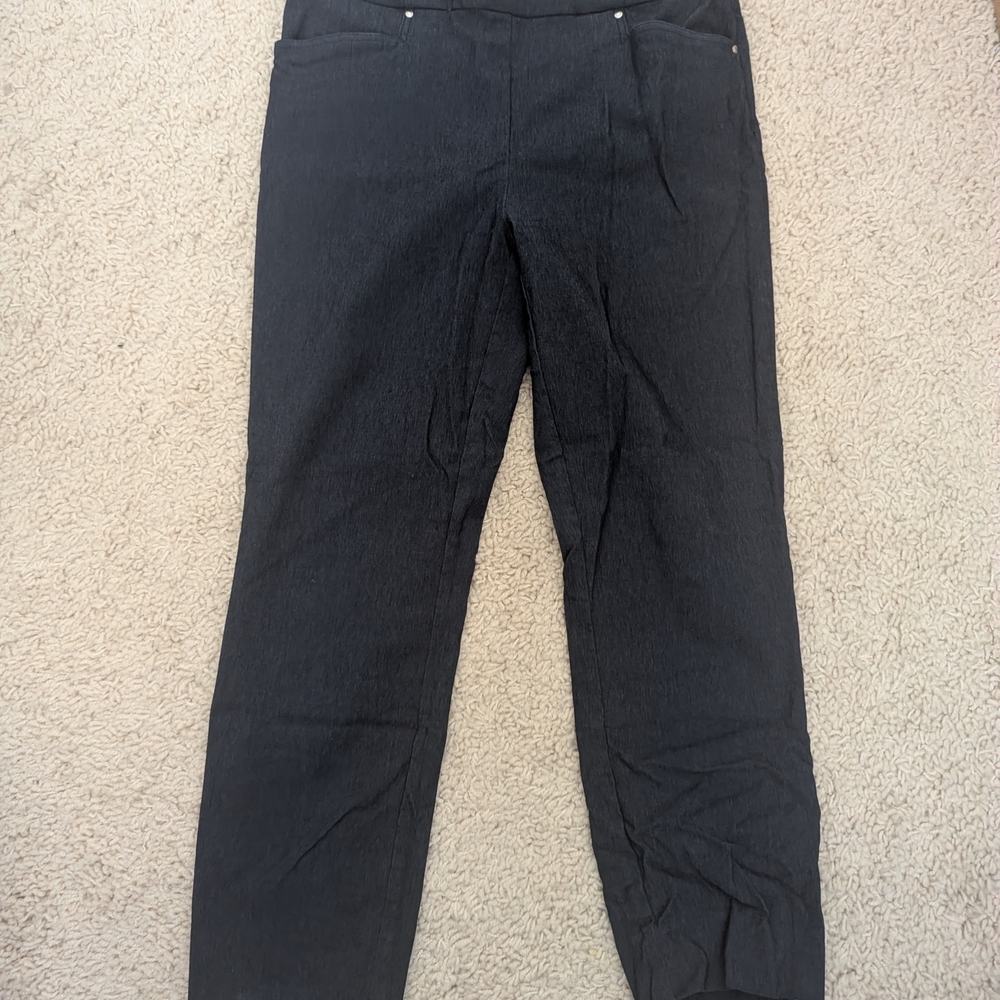 Hilary Radley Women's Dark BLUE Dress Pants Work Attire